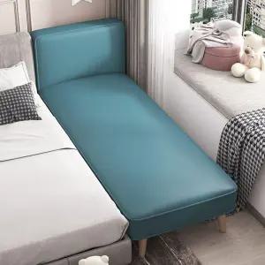 침대 연장 프레임 200x30x50cm 낮은 베드 보조 벤치 사이드 의자 그레이 라이트