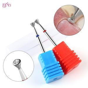 BNG NEW 발드 네일 드릴 비트 전동 매니큐어 그라인딩 헤드 도구, 큐티클 제거 안전 다이아몬드 밀링 커터