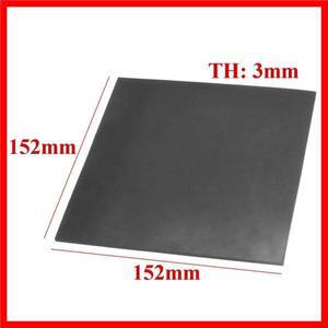 1pc 블랙 스퀘어 부드러운 마무리 고무 시트 고온 내 화학성 플레이트 152*152*3mm 최고