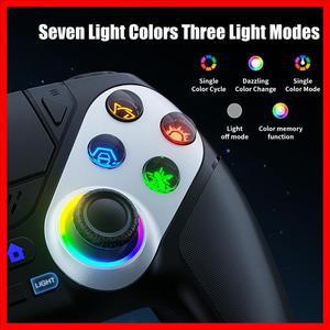 PS5/플레이스테이션 5 프로/슬림/PC 콘솔용 컨트롤러 무선 게임패드 조이스틱 RGB 라이트 터보 터치패드 홀