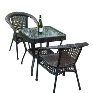 라탄 철제 발코니 카페 의자 테이블 야외 테라스 세트