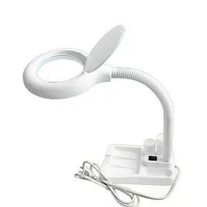 돋보기 스탠드 램프 탁상용 회로 작업용 조명 LED 확대경