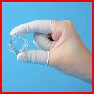 20/100PCS 일회용 손가락 커버 고무 장갑 미끄럼 방지 정전기 라텍스 침대 끝 보호기 엄지 슬리브