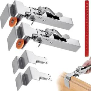 서랍 전면 설치 클램프 조절식 고정 패널 설치용 목공 연필 포함 클립 - 2세트