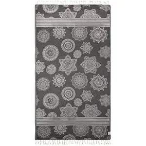 인퓨젠 터키식 목욕 및 비치 타월 - 리버서블 리온 디자인 100 면 부드럽고 가벼우며 흡수력이 뛰어난