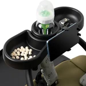 GQIRIL 유니버설 유모차 스낵 트레이 - 컵 및 휴대폰 홀더 부착 액세서리의 4-in-1 클립 자전거 워커