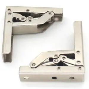 90도 접이식 도어/선반 힌지 숨겨진 브래킷 테이블 홀더 가구 부품(2개)
