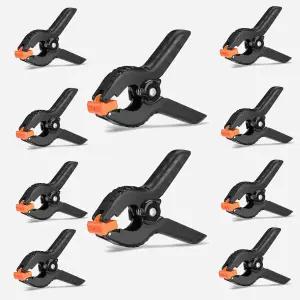 스프링 클램프 10팩 4.5인치 전문가용 플라스틱 헤비 듀티 클립 배경 스탠드용 사진 스튜디오 목공 홈 개선