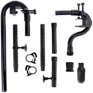 QIXIAMO 캐니스터 필터 외부 교체 액세서리용 흡입구 튜브 피쉬 43.5cm 검은색