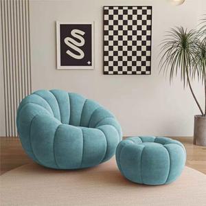 1인 회전소파 양털 360도 스툴 인테리어 부클레 디자이너 화이트 360회전