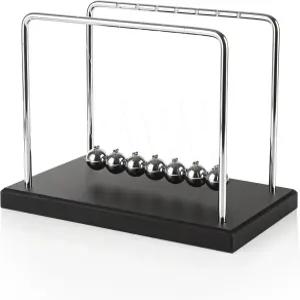 라니아케아 뉴턴 크래들 밸런스 볼 진자 7구 블랙 나무 베이스 책상 오피스 홈 데스크 장식