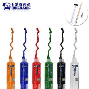 MECHANIC 4-IN-1 10CC UV 감광성 경화 솔더 마스크 잉크 녹색/흰색/빨간색/파란색/검은색/노란색 용접 오일