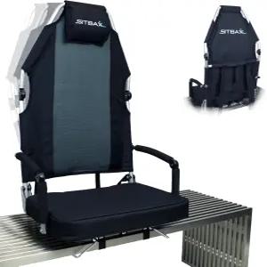 패딩 처리된 블리처 시트 ？ 풀 백팩 및 넥 지지대와 360° 회전이 가능한 궁극의 리클라이닝 스타디움 의자