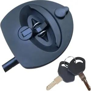 블라인드 스터드가 있는 언더바디 트럭 공구 상자용 싱글 포인트 압축 래치 키 2개가 1pc T-핸들 접이식