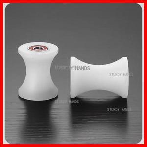 1pc 나일론 U 자형 그루브 베어링 롤러 슬라이딩 도어 기계 도르래 플라스틱 고정 휠 하드웨어 액세서리