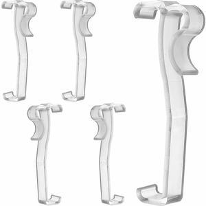 밸런스 클립 6pcs 3인치 창문 블라인드 숨겨진 수평 리테이너 홀더용 투명 플라스틱