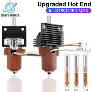 Creality K1C 핫엔드 세라믹 가열 블록 키트 퀵 스왑 노즐 키트 K1 Max 3D 프린터 부품용 열 브레이크 저항
