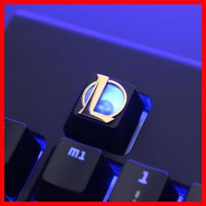 1pc 아연 알루미늄 합금 키 캡 CSGO OW Dota 2 PUBG LOL R4 높이 입체 구호 용 기계식 키보드