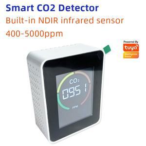 WIFI/Zigbee Tuya 스마트 CO2 센서 NDIR 이산화탄소 감지기 고정밀 LCD 디스플레이 라이프 APP 홈