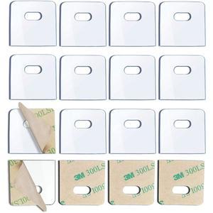 SOGEWO (16세트 / 32피스) 수직 블라인드 교체용 투명 수리 탭, 탭 고정 장치 및 부품