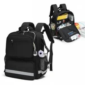 블랙 백팩형 구급가방 휴대용 메디컬백