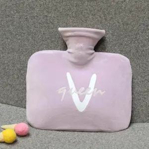 레터링 보온 물주머니(800ml) (퍼플) 찜질주머니