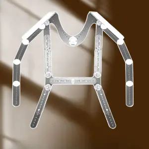 투명 촬영용 옷걸이 의류 걸이 랙 카메라 촬영소품 조명