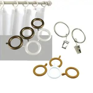 링 집게핀 블라인드 장식 커튼 설치 걸이 달기 봉 브라켓 클립 악세사리