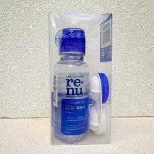 리뉴 후레쉬 60ml 휴대용 여행용 렌즈 케이스 포함