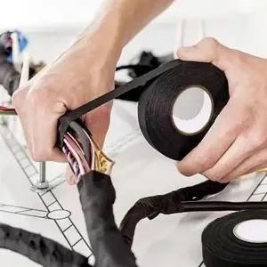 전기 절연테이프 자동차 배선 끈적임없는 내열 천 테이프 19mmx15M