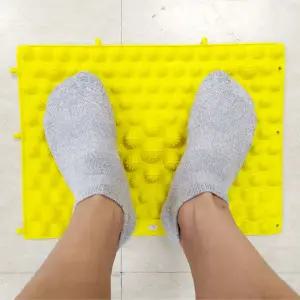 블럭 조립식 발 지압판(옐로우) 발바닥지압 발마사지기 발마사지