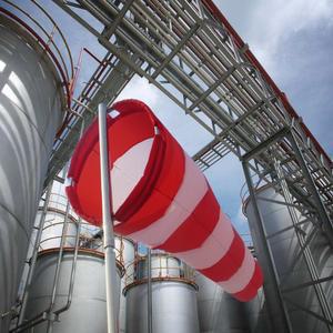 바람자루 풍속계 풍향계 풍량측정 야외 전환 자루 공기 레드화이트 윈드삭 풍량 방향