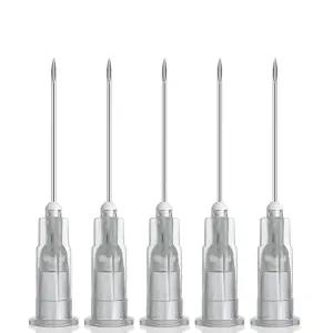 실험실 용품 측정 및 산업용 개별 포장 액세서리용 캡이 있는 100Pcs 27Ga 1인치 바늘