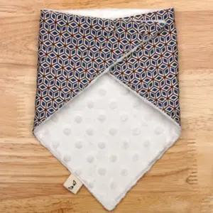 스노우빕 패턴 턱받이 국내제작 극세사 스카프빕 코튼 유아