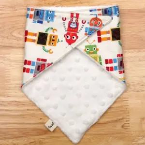 스노우빕 로보트 턱받이 국내제작 극세사 스카프빕 유아