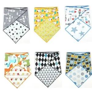 포인트스카프 순면 턱받이 국내산 스카프빕 양면 유아