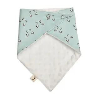 턱받이 순면 극세사 스노우빕 민트냥이 아기 스카프빕