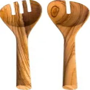 락앤브랜치 올리브 우드 샐러드 서빙 도구 파스타 등을 던지고 서빙하기에 적합합니다