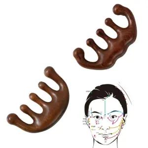 두피 나무 우드 괄사 속살 원목 팔뚝 경락 지압 빗 두피괄사 나무괄사