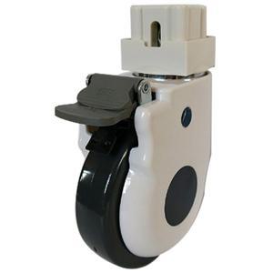 병원 우레탄 목욕카 바퀴 휠 5인치 교체용 브레이크 논스톱 브레이크 M16x25