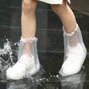 장만 일회용 비닐 신발커버 방수덮개 5쌍 비닐장화 어린이용 성인용 택일