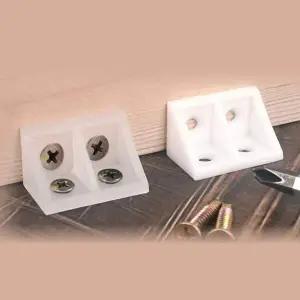 철물 플라스틱 코너 브라켓 10P DIY꺽쇠