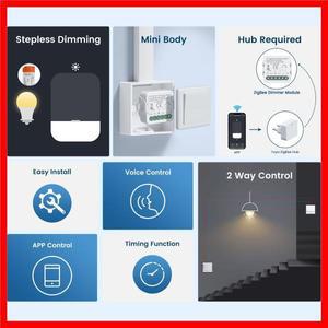 GIRIER Tuya ZigBee/WiFi 스마트 조광기 스위치 모듈 DC0-10V 라이트 드라이버 범용 DIY 차단기 릴레이 지