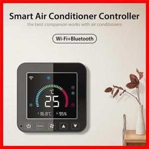 Tuya 스마트 와이파이 IR 에어컨, 온도조절기 AC 리모컨, 라이프 앱, 온도 센서 포함, 알렉사 구글 홈