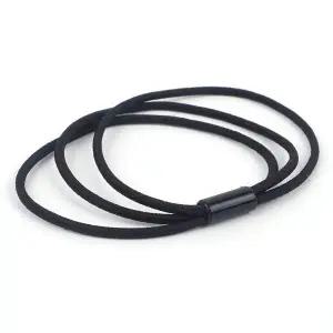 헤어끈 1P 검정 3줄 머리끈 머리고무줄