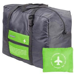 INVODA 4PCS 여행 가방 접이식 의류 방수 보관 숄더백 나일론 더플 남성용 32리터