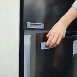 부착식 베란다 창문 보조 손잡이 그레이 2P