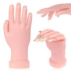 아크릴 네일을 위한 연습용 핸드 네일 소프트 터치 마네킹 아트 초보자를 유연하고 구부릴 수 있는 가짜