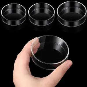 파텔라이 수족관 새우 먹이 접시 투명 유리 어항 그릇 담수 트레이 공급기 60mm 65mm 80mm