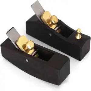 2pcs 나무 가죽 플래너 세트 평평한 곡선 솔 스키버 품질 공예 안전 스키프 나이프